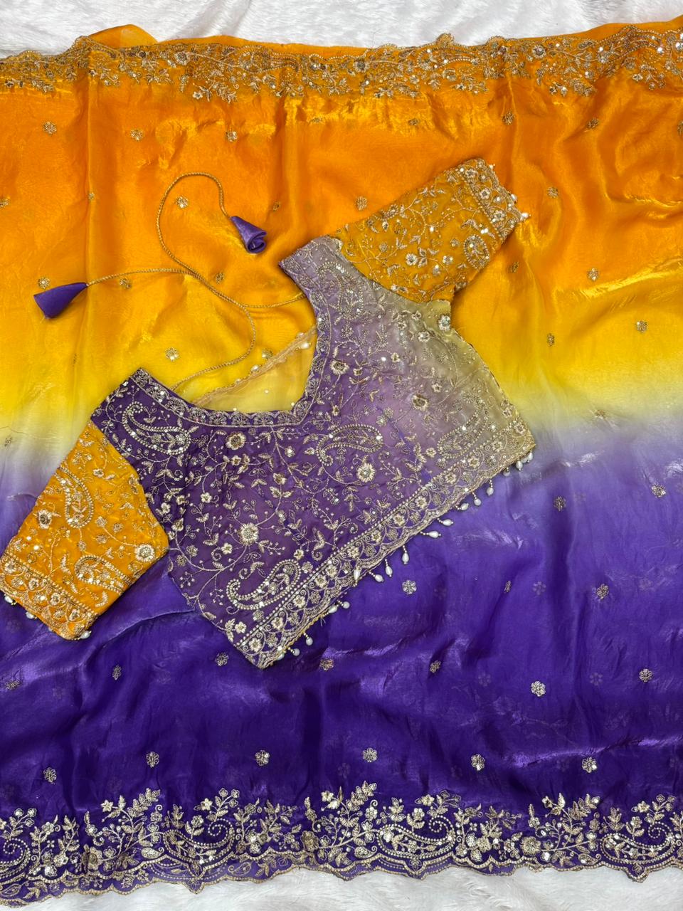 SuryaJamuni RangLeher Designer Saree